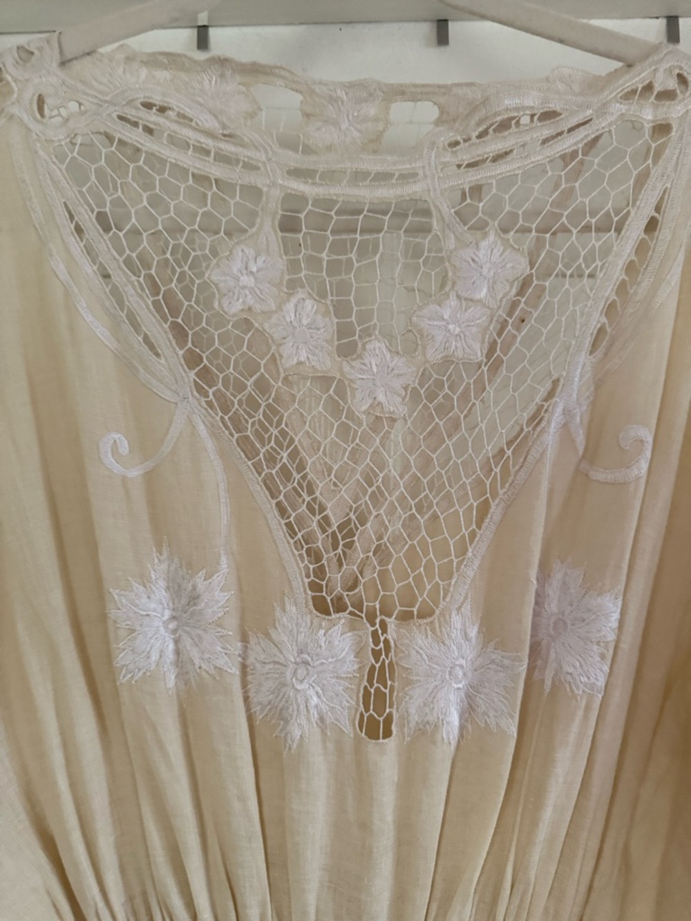 Fillyboo Cream Lace-Embroidered Dress - Picture 6 of 14